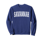 Savannah Ga Georgia Usa Sports Varsity Sweatshirt - Graphic Print Unisex