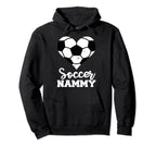 Soccer Nammy Funny Soccer Heart Hoodie - Novelty Apparel for Adults