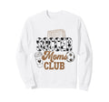 Soccer Moms Club Mama Coffee Mothers Sweatshirt - Graphic Print for Adults