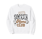 Soccer Moms Club Mama Coffee Mothers Sweatshirt - Graphic Print for Adults