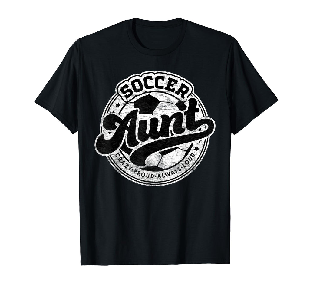 Soccer Aunt Family Matching Game Day T-Shirt - Unique Graphic Unisex