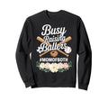 Mom Both Soccer Baseball Sports Sweatshirt - Minimalist Print for Adults