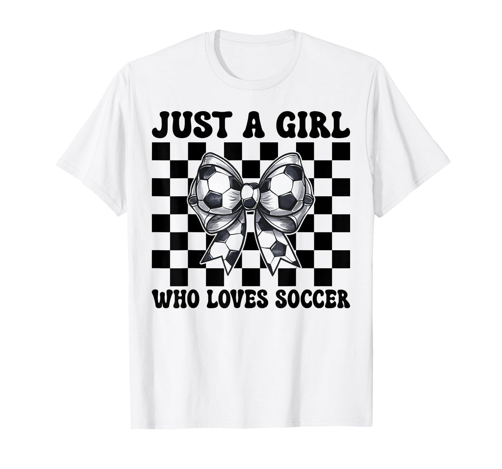 Just Who Loves Soccer Mom Coquette Bow T-Shirt - Custom Art Print Unisex