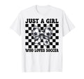Just Who Loves Soccer Mom Coquette Bow T-Shirt - Custom Art Print Unisex