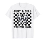 Just Who Loves Soccer Mom Coquette Bow T-Shirt - Custom Art Print Unisex