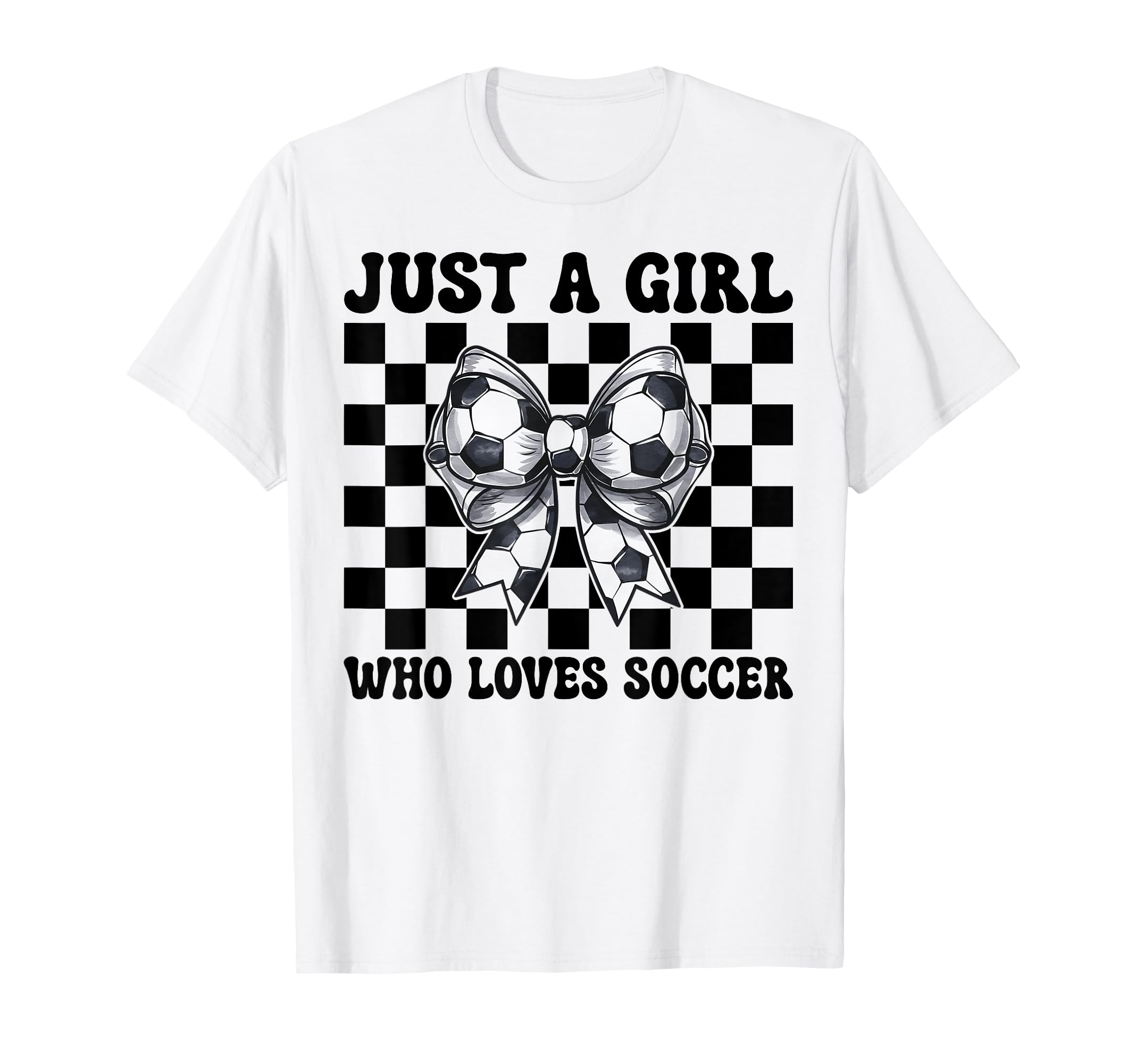 Just Who Loves Soccer Mom Coquette Bow T-Shirt - Custom Art Print Unisex