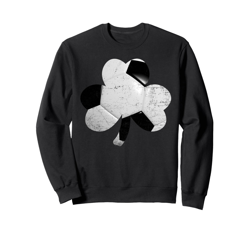 St Patricks Day Shamrock Soccer Sweatshirt - Streetwear Style Men Women