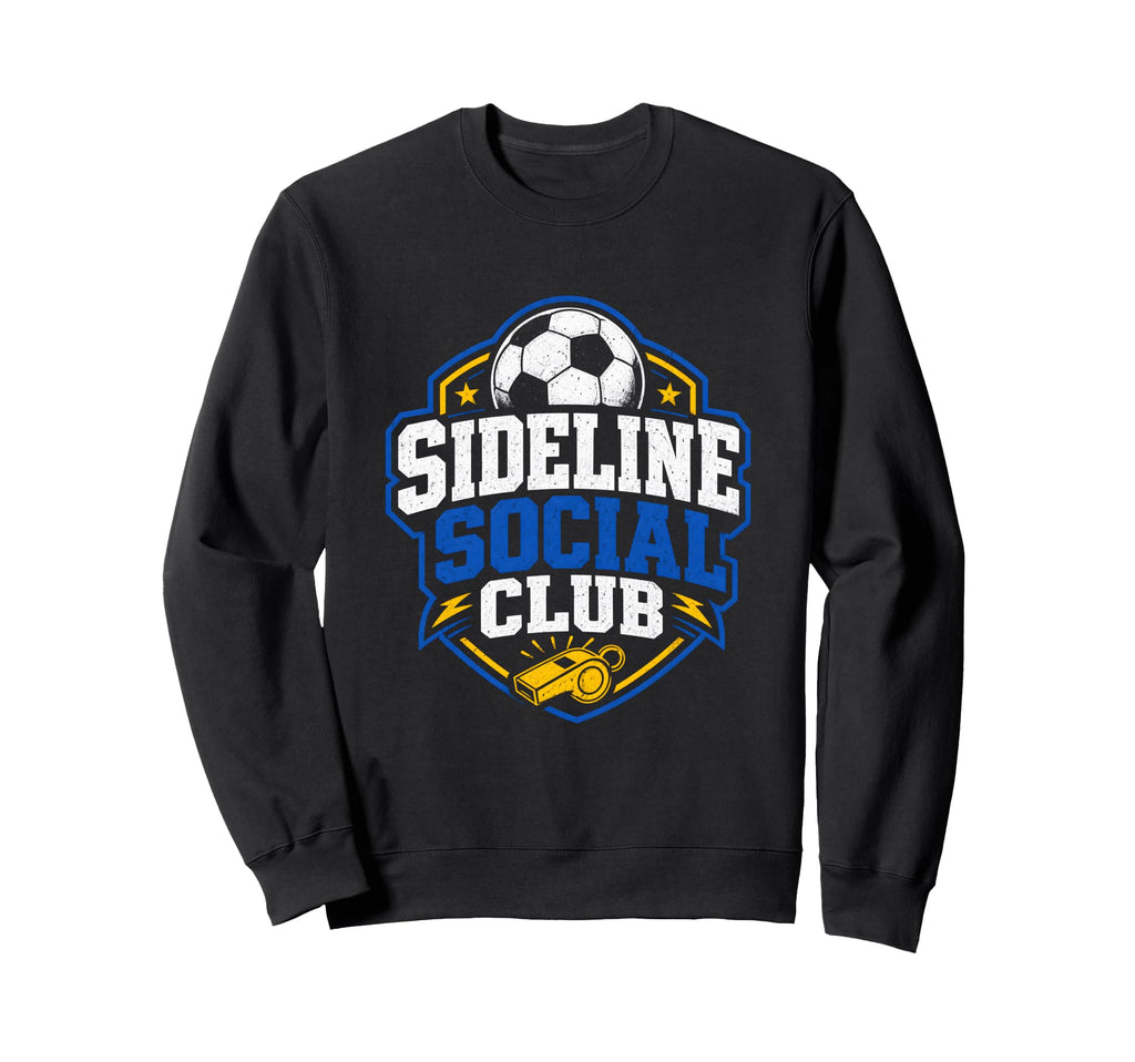 Sideline Social Club Soccer Team Sweatshirt - Minimalist Print Men Women