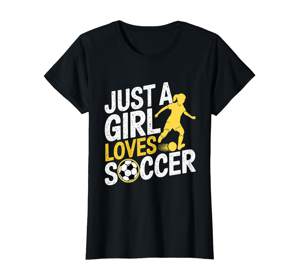 Just Who Loves Soccer Funny Football T-Shirt - Aesthetic Graphic Men Women