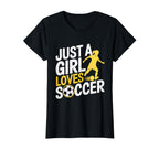 Just Who Loves Soccer Funny Football T-Shirt - Aesthetic Graphic Men Women