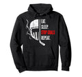 Eat Sleep Stop Goals Repeat Goalie Goal Hoodie - Trendy Graphic Unisex