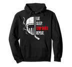 Eat Sleep Stop Goals Repeat Goalie Goal Hoodie - Trendy Graphic Unisex