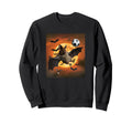 Funny Bat Playing Soccer Halloween Sweatshirt - Trendy Graphic for Adults