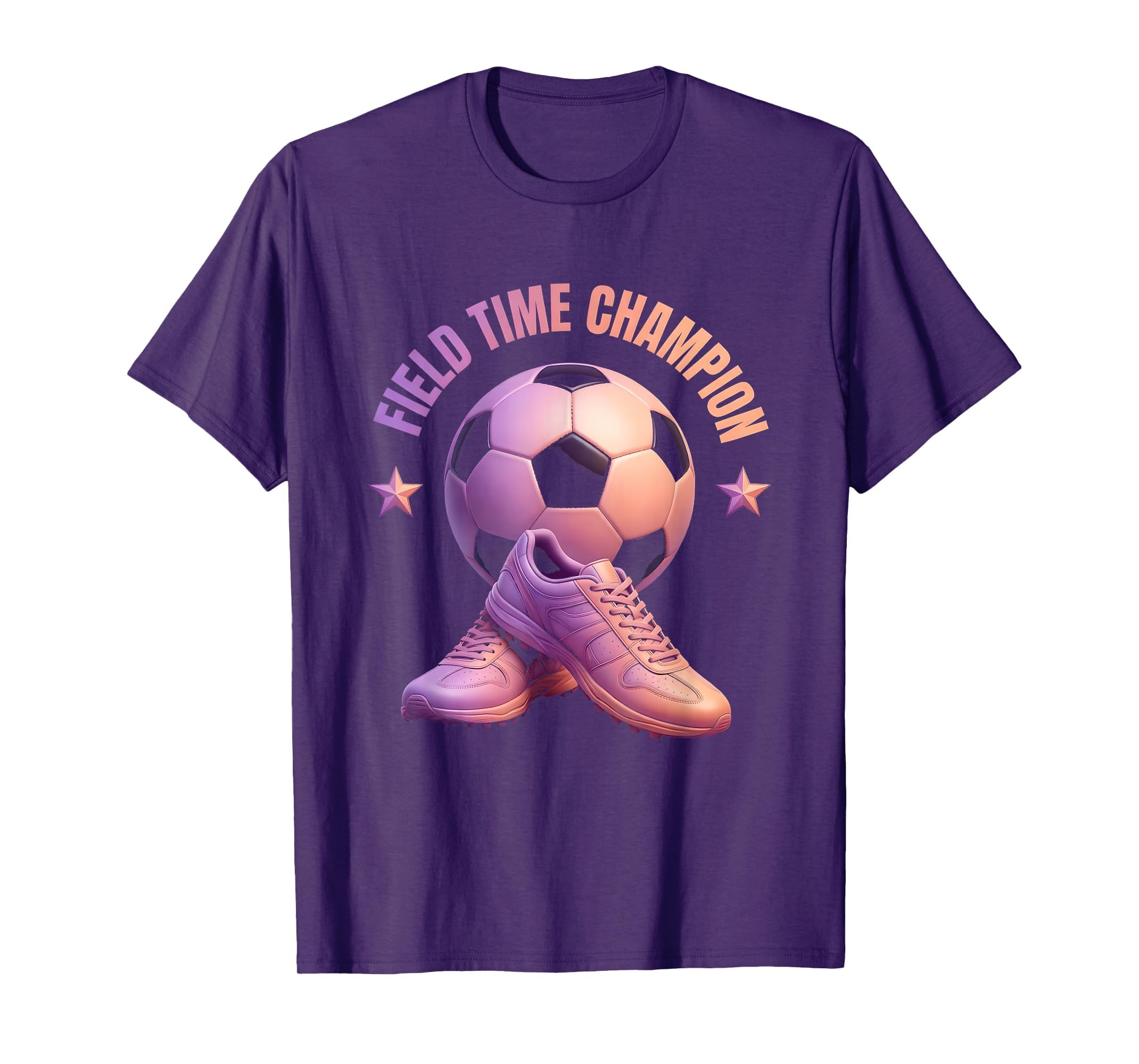 Field Time Champion Soccer Mom T-Shirt - Graphic Print Unisex