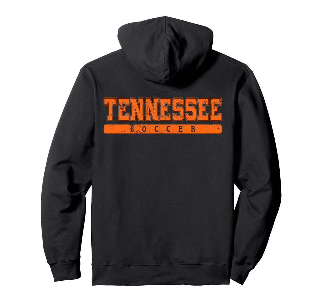 Tennessee Soccer Orange Text Hoodie - Minimalist Print Unisex
