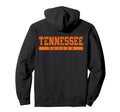 Tennessee Soccer Orange Text Hoodie - Minimalist Print Unisex