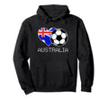 Australia Soccer Australian Flag Love Hoodie - Custom Art Print for Adults