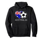 Australia Soccer Australian Flag Love Hoodie - Custom Art Print for Adults