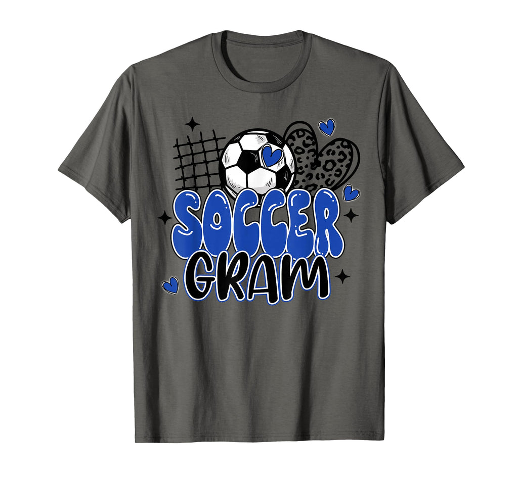 Soccer Gram Leopard Funny Soccer Mama T-Shirt - Streetwear Style Unisex