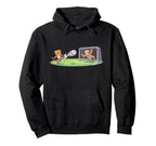Cheetah Kicks Ball Sloth Goalie Soccer Hoodie - Minimalist Print Unisex