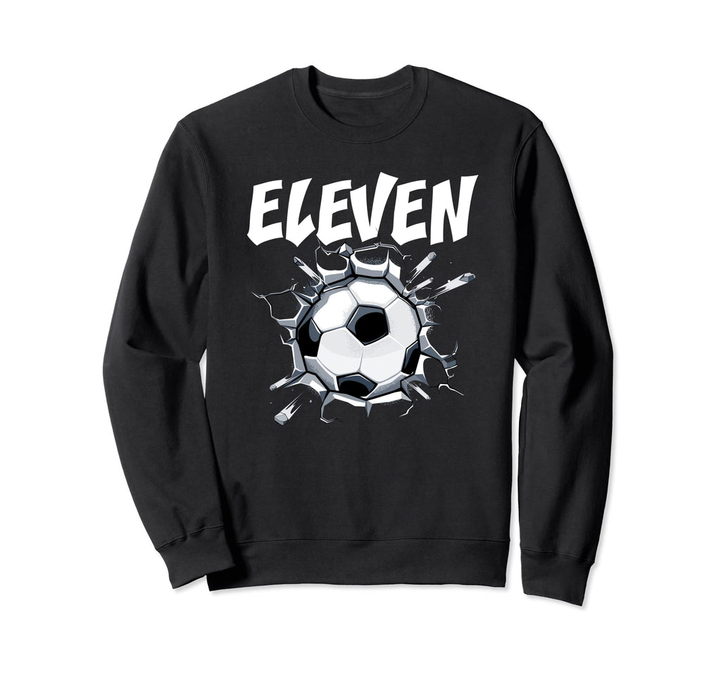 11 Year Old Soccer Birthday Party Sweatshirt - Novelty Apparel Unisex