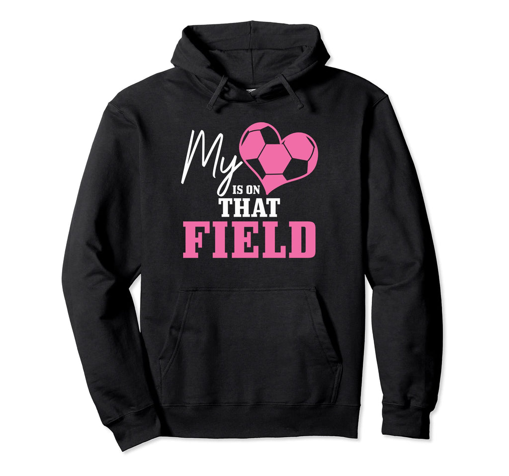 Soccer Mom My Heart Is That Field Coach Hoodie - Graphic Print Men Women