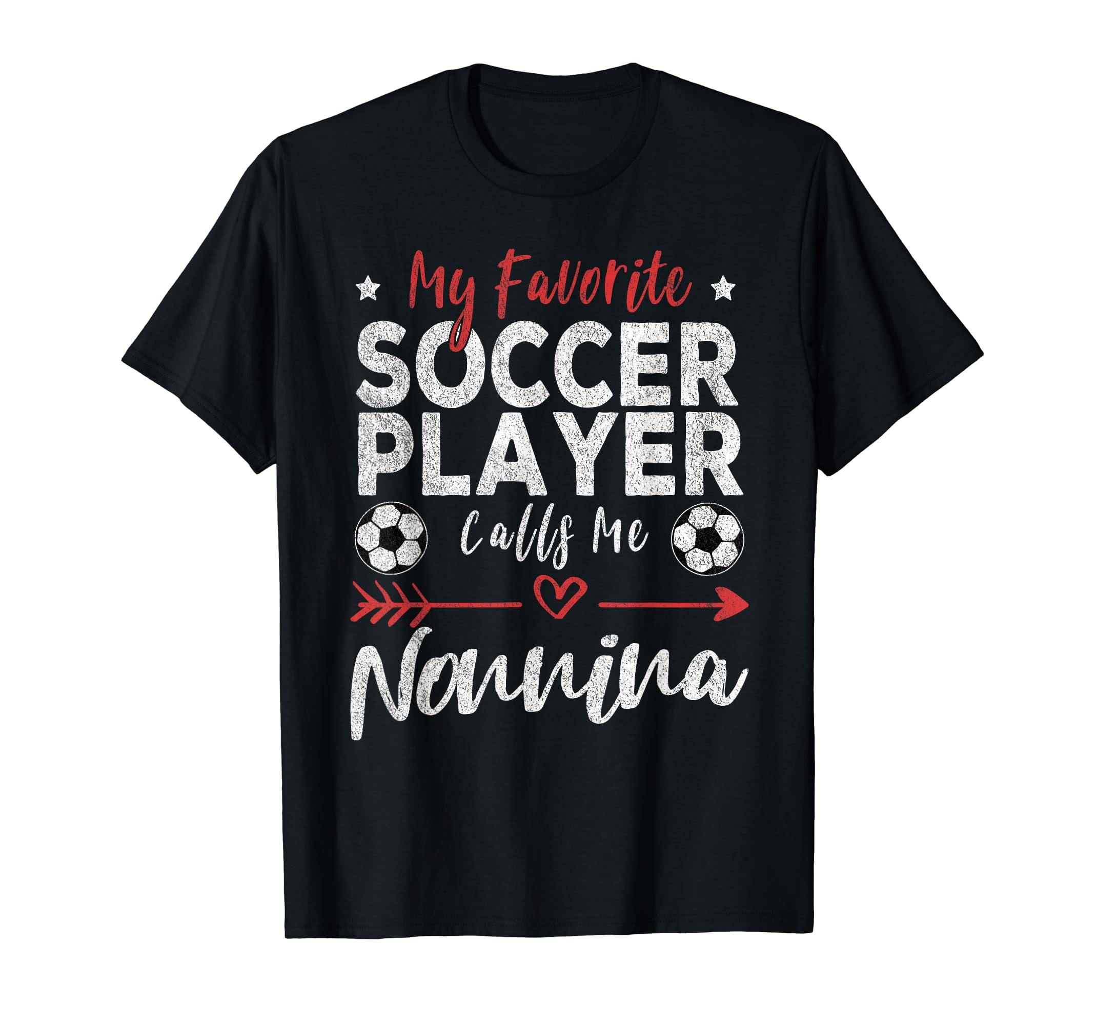 My Favorite Soccer Player Calls Me T-Shirt - Minimalist Print for Adults