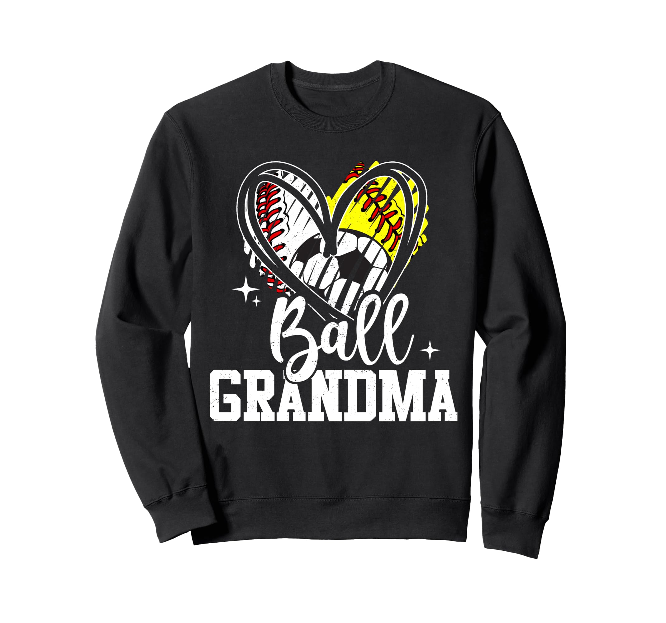 Ball Grandma Baseball Softball Soccer Sweatshirt - Trendy Graphic Unisex