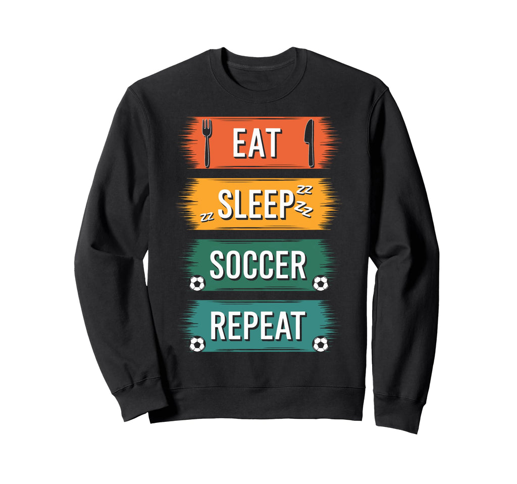 Dedicated Soccer Players Eat Sweatshirt - Aesthetic Graphic Men Women