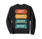 Dedicated Soccer Players Eat Sweatshirt - Aesthetic Graphic Men Women