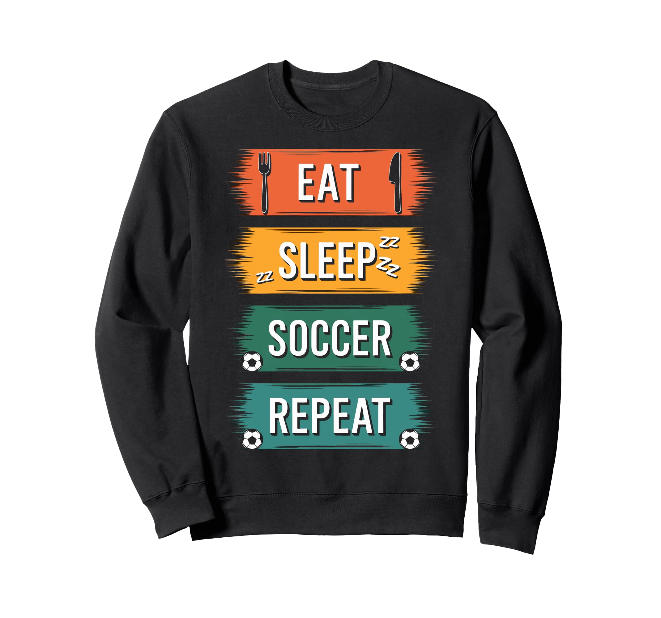 Dedicated Soccer Players Eat Sweatshirt - Aesthetic Graphic Men Women