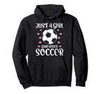 Soccer Lovers Just Who Loves Soccer Hoodie - Trendy Graphic for Adults