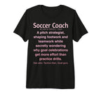 Funny Soccer Coach Tri Blend T-Shirt - Trendy Graphic Unisex