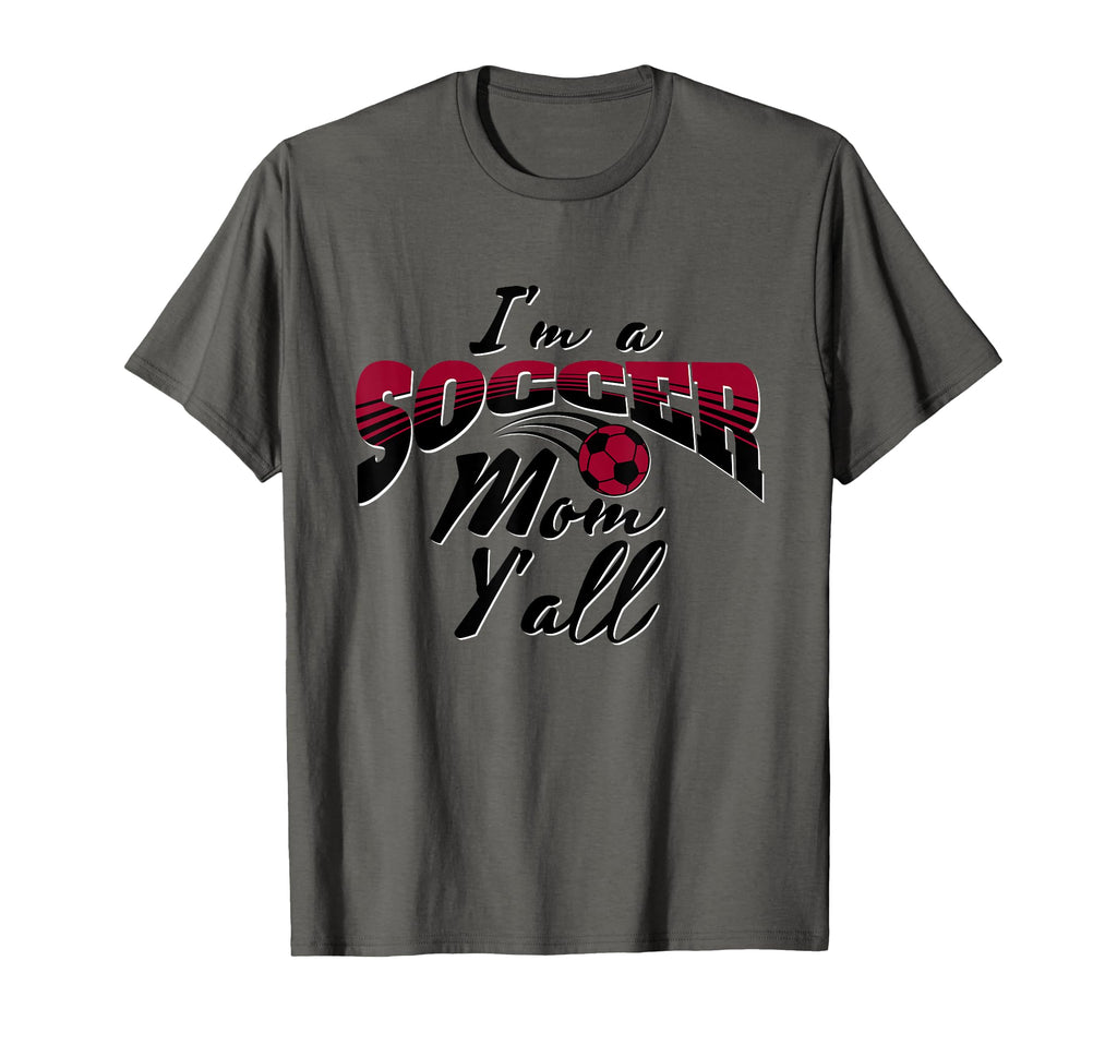 Mom Soccer Lover Soccer Mom Gift Maroon T-Shirt - Streetwear Style Unisex