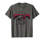 Mom Soccer Lover Soccer Mom Gift Maroon T-Shirt - Streetwear Style Unisex