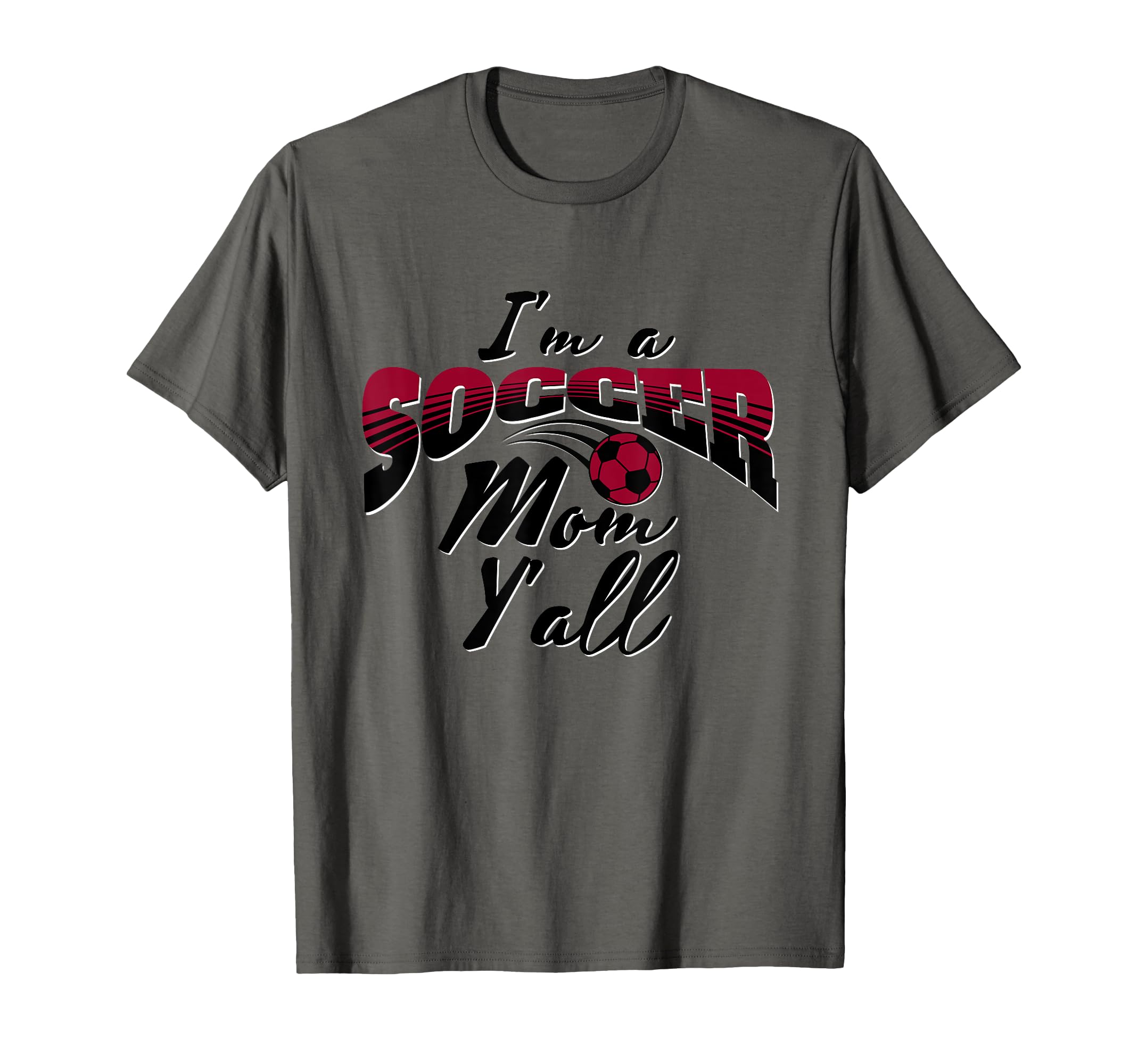 Mom Soccer Lover Soccer Mom Gift Maroon T-Shirt - Streetwear Style Unisex