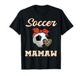 Soccer Mamaw Bandana Leopard Heart T-Shirt - Custom Art Print for Adults