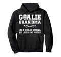Hockey Goalie Grandma Definition Hoodie - Casual Everyday Wear for Adults