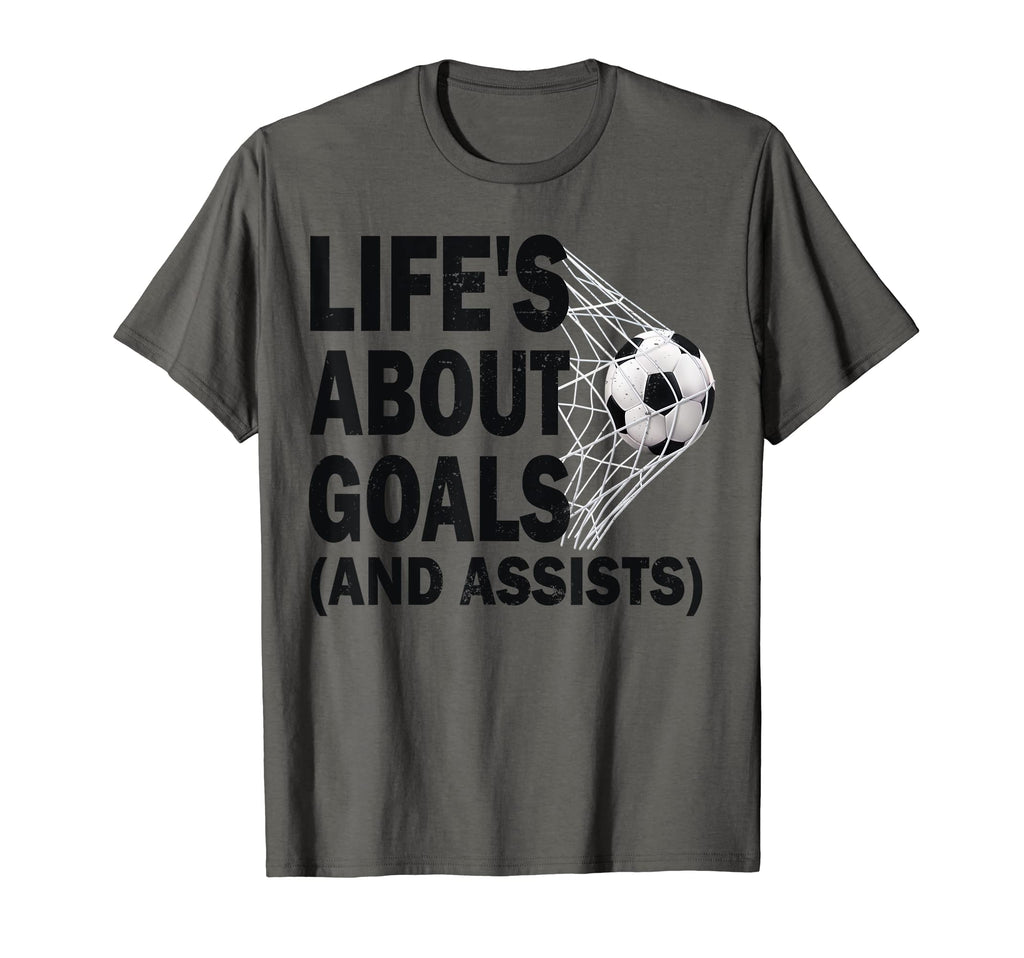 Soccer Lifes About Goals Soccer Lovers T-Shirt - Streetwear Style Unisex