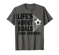 Soccer Lifes About Goals Soccer Lovers T-Shirt - Streetwear Style Unisex