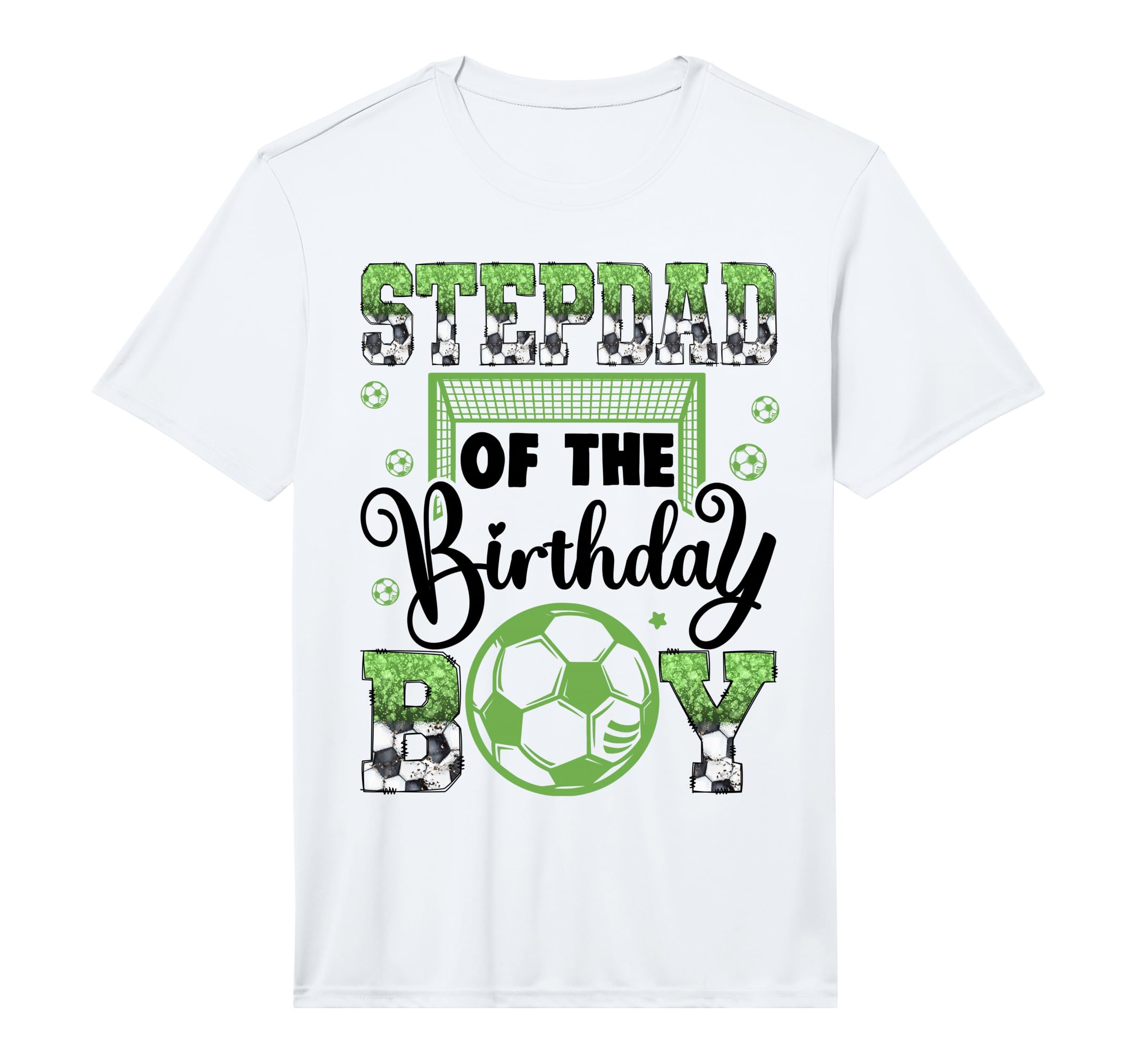 Stepdad Birthday Soccer Player Birthday T-Shirt - Streetwear Style Unisex