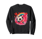 Soccer Love Arrow Heart Energy Sweatshirt - Unique Graphic Men Women