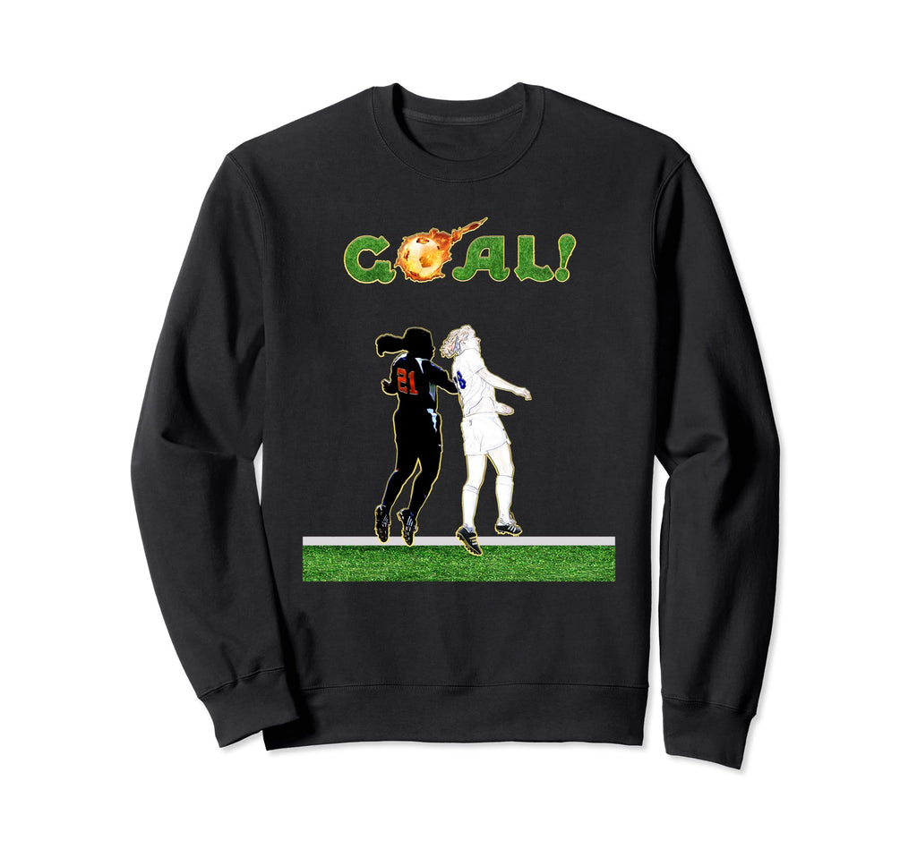 Goal Soccer Football Players Athletic Sweatshirt - Custom Art Print Unisex