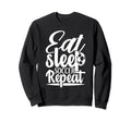 Eat Sleep Soccer Repeat Sport Player Sweatshirt - Unique Graphic Unisex