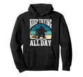 Ice Hockey Goalie Goalkeeper Keep Trying I Hoodie - Graphic Print Unisex