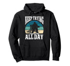 Ice Hockey Goalie Goalkeeper Keep Trying I Hoodie - Graphic Print Unisex