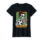Soccer Mom Tarot Card Skeleton Game T-Shirt - Trendy Graphic for Adults