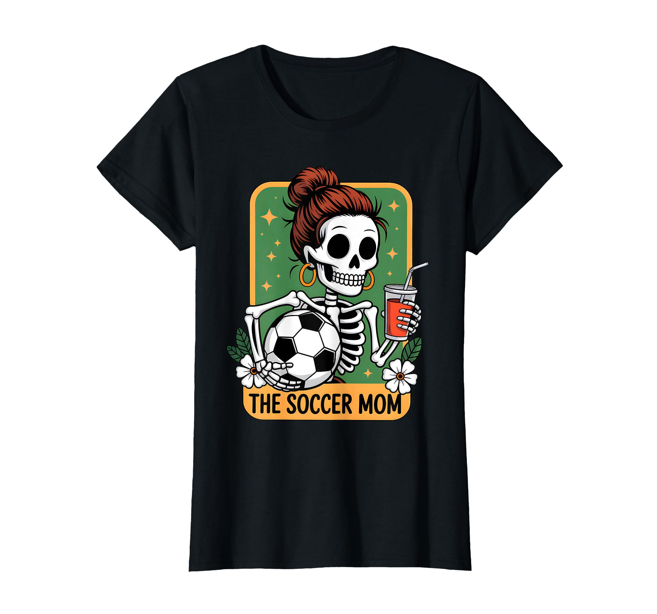 Soccer Mom Tarot Card Skeleton Game T-Shirt - Trendy Graphic for Adults
