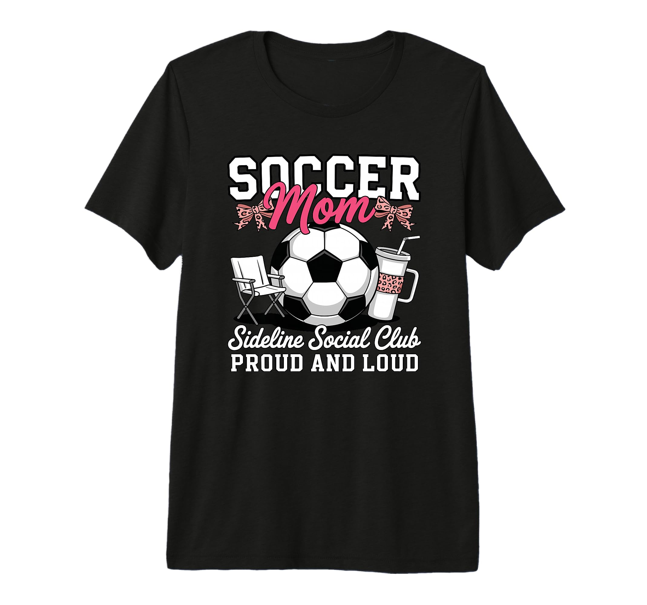 Soccer Mom Sideline Social Club Proud T-Shirt - Custom Art Print Men Women