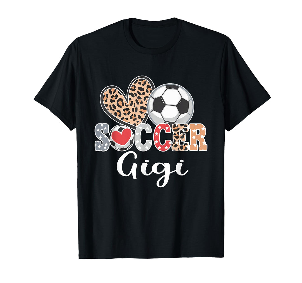 Soccer Gigi Leopard Heart T-Shirt - Aesthetic Graphic Men Women